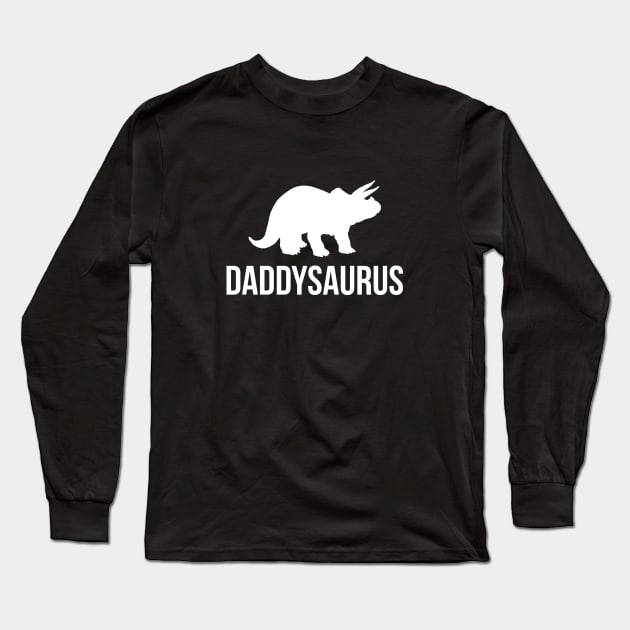 Daddysaurus Shirt Funny Dinosaur First Time Dad Gift Kids Long Sleeve T-Shirt by RedYolk